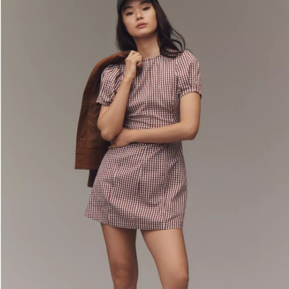 NWT - Anthropologie WeWoreWhat Short-Sleeve Fit & Flare Mini Dress - Picture 1 of 4